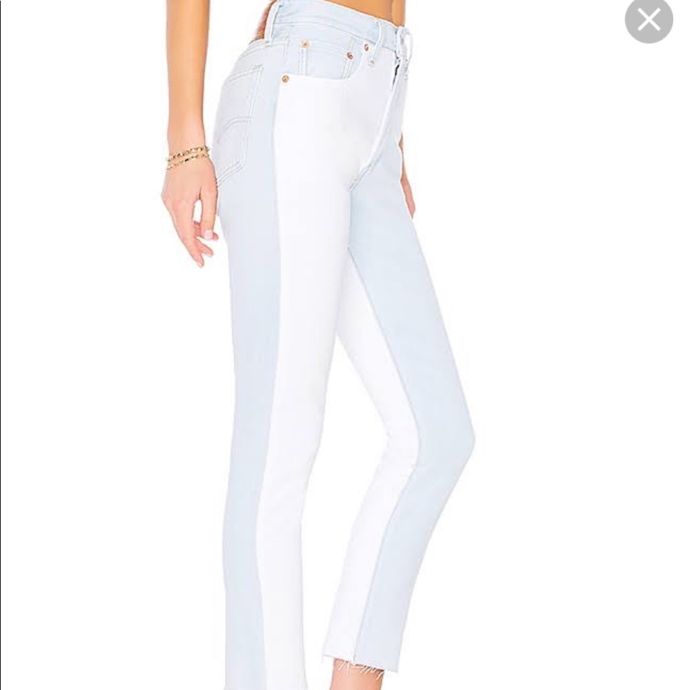Women’s Levi’s 501 Skinny Two-Toned Jeans